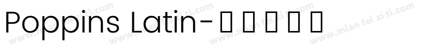 Poppins Latin字体转换